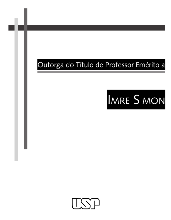 Brochura - Discursos Outorga Título de Emérito